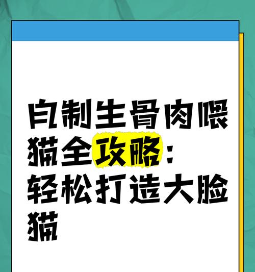 如何自制肉包猫粮生骨肉?